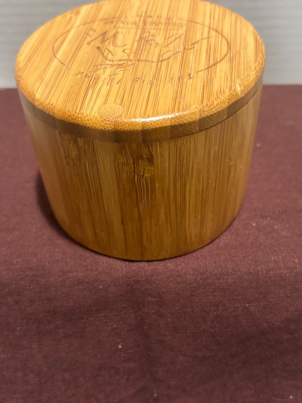 Bamboo Salt Box – Natural Bamboo Finish